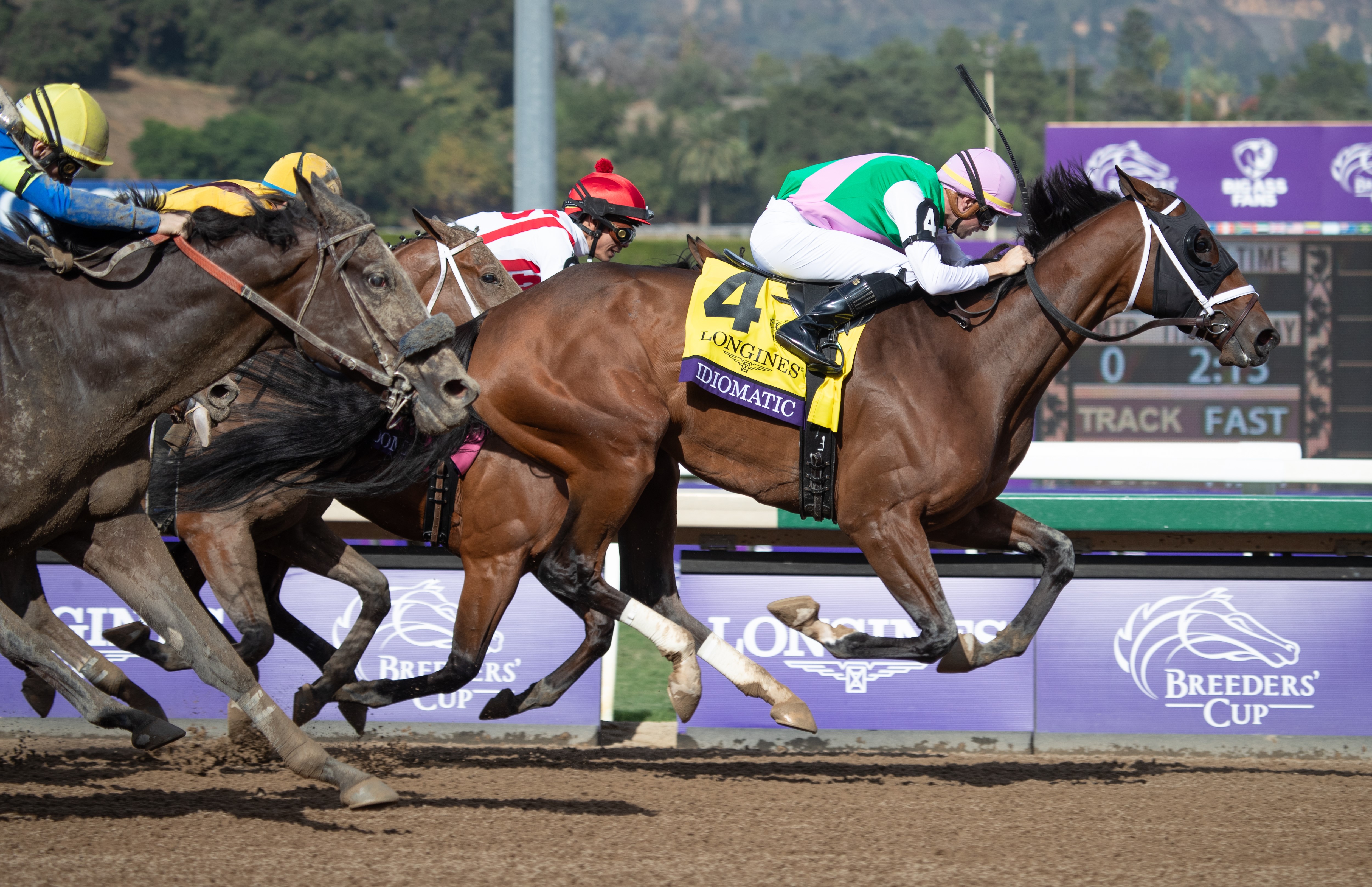 Breeders Cup Distaff Idiomatic digs deep in stretch to clinch